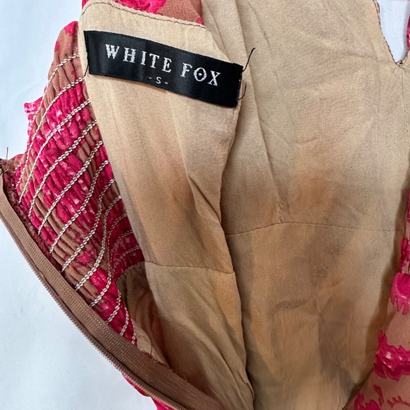 White Fox Boutique Spaghetti-Strap Dress Pink & Tan - Picture 10 of 12